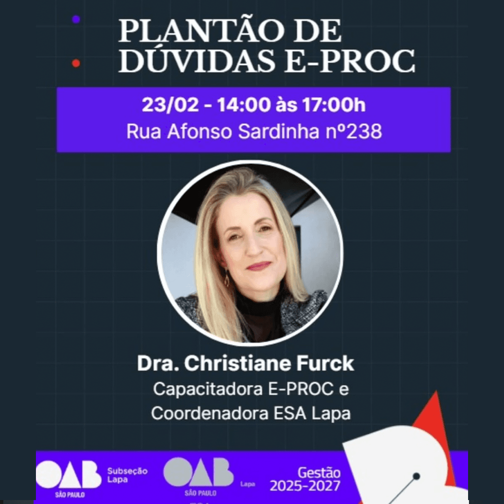 📙 Plantão de dúvidas Eproc