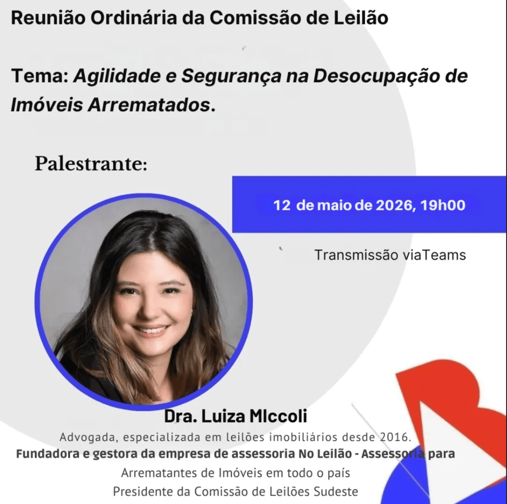 Reunião Ordinária da Comissão de Leilão: Agilidade e Segurança na Desocupação de Imóveis Arrematados