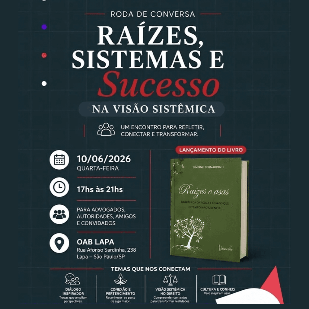 Roda de Conversa: Raízes, Sistemas e Sucesso – na Visão Sistêmica