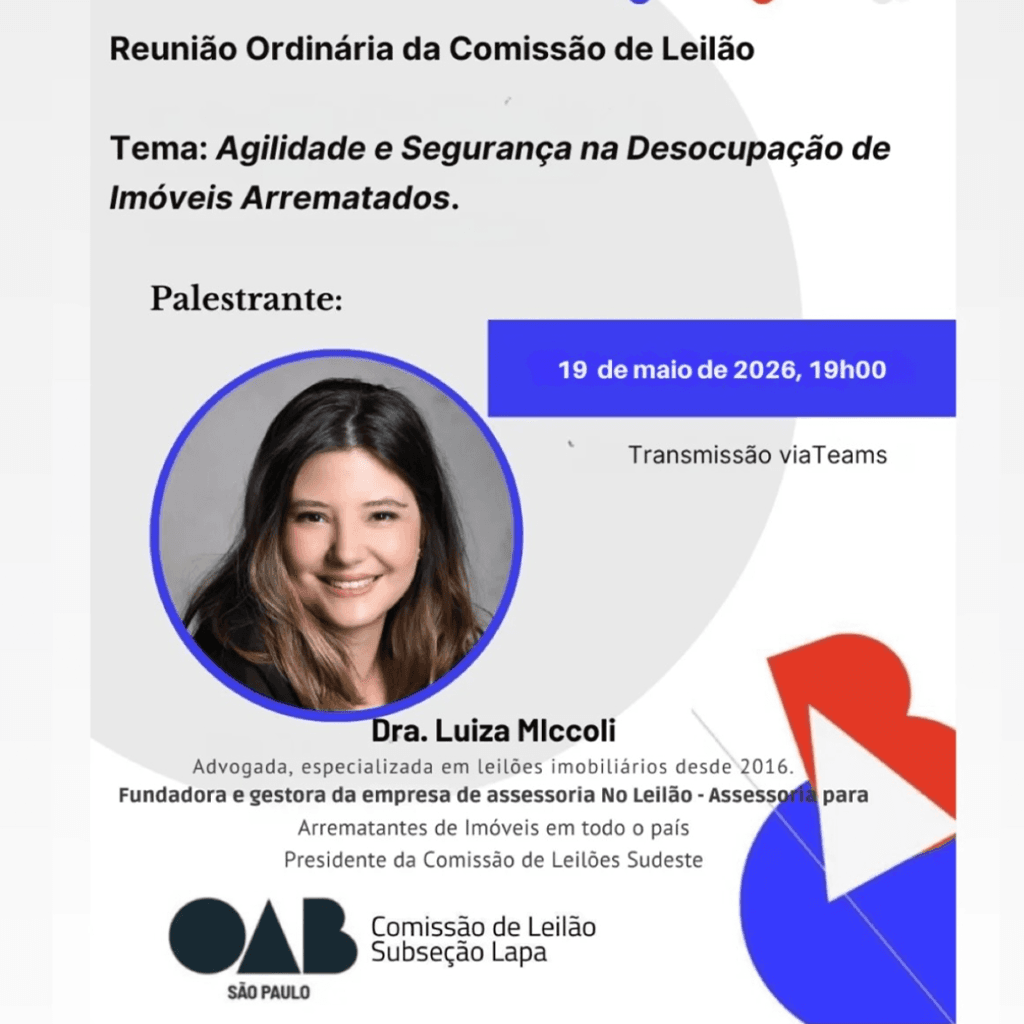 Reunião Ordinária da Comissão de Leilão: Agilidade e Segurança na Desocupação de Imóveis Arrematados