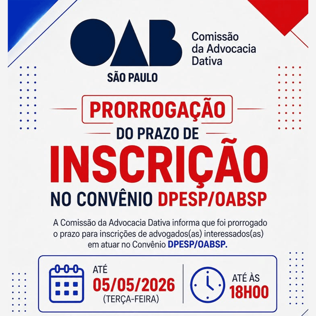 🚨 PRORROGAÇÃO DO PRAZO
