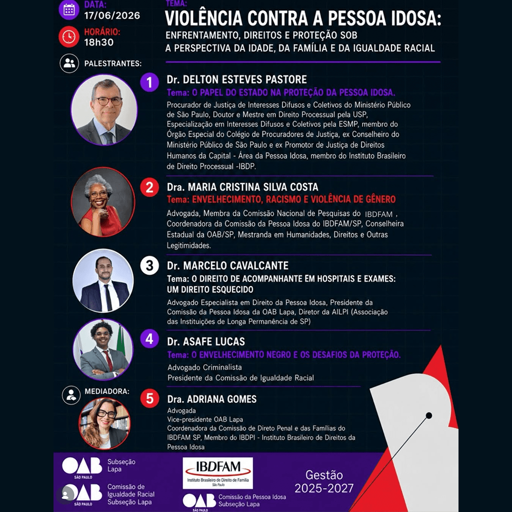 Violência contra a Pessoa Idosa: Enfrentamento, direitos e proteção sob a perspectiva da idade, da família e da igualdade racial