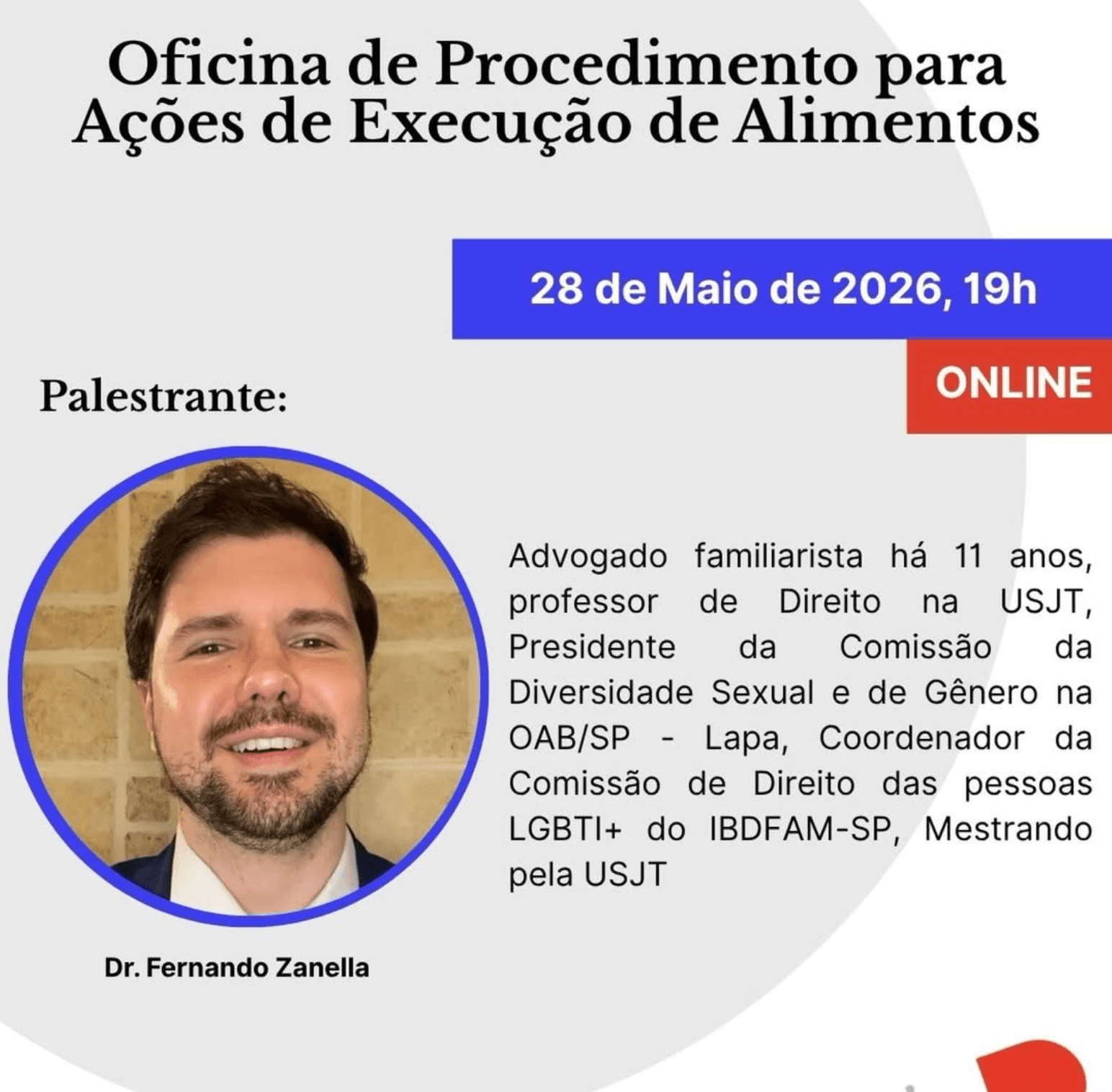Oficina de Procedimento para Ações de Execução de Alimentos